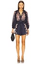 view 5 of 5 Rhiannon Billow Blouse in Navy Multi Paisley