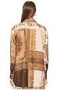 view 3 of 4 Lucky Manstyle Shirt in Chocolate Bandana