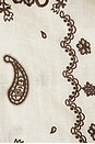 view 5 of 5 Ascension Embroidered Shirt in Ivory & Chocolate
