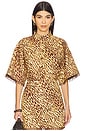 view 2 of 6 Coco Beaded Fringe Shirt in Leopard
