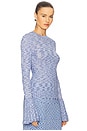 view 2 of 5 Mouline Long Sleeve Top in Blue Multi