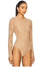 view 3 of 5 Lace Bodysuit in Biscuit