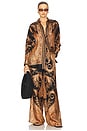 view 4 of 4 CAMISA OVERSIZED in Black Paisley