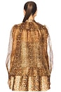 view 3 of 4 HYPNOTIC 刺繍飾りブラウス in Toffee Snake