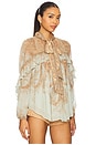 view 2 of 4 BLUSA ESVOAÇANTE in Mint Paisley