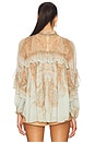 view 3 of 4 BLUSA ESVOAÇANTE in Mint Paisley