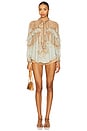 view 4 of 4 BLUSA ESVOAÇANTE in Mint Paisley
