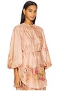 view 3 of 6 Cascadian Tunic Top in Pink Botanical Floral