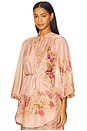 view 4 of 6 Cascadian Tunic Top in Pink Botanical Floral