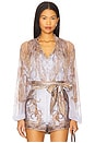 view 1 of 5 Billow Blouse in Lilac Paisley