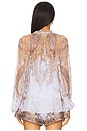 view 4 of 5 Billow Blouse in Lilac Paisley