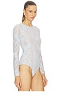 view 3 of 5 Lace Bodysuit in Pale Blue