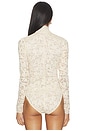 view 4 of 5 High Neck Bodysuit in Cream