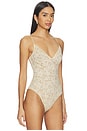 view 3 of 5 Lace Sleeveless Bodysuit in Cream