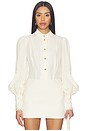 view 1 of 5 Trim Utility Blouse in Cream