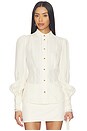 view 2 of 5 Trim Utility Blouse in Cream