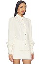 view 3 of 5 Trim Utility Blouse in Cream