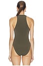 view 4 of 5 Scoop Bodysuit in Olive