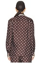 view 3 of 5 Dot Relaxed Shirt in Chocolate Dot