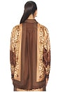 view 4 of 5 Luna Relaxed Shirt in Caramel Paisley