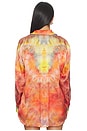 view 3 of 4 Alchemy Relaxed Satin Shirt in Ruby Tie Dye