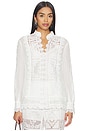 view 1 of 4 Aster Embroidered Blouse in Ivory