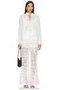 view 4 of 4 Aster Embroidered Blouse in Ivory