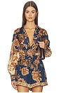 view 1 of 5 Aster Relaxed Shirt in Navy Jacobean