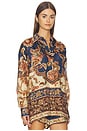 view 3 of 5 Aster Relaxed Shirt in Navy Jacobean
