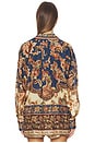 view 4 of 5 Aster Relaxed Shirt in Navy Jacobean