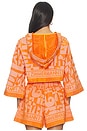 view 3 of 5 Solstice Towelling Top in Orange Pink
