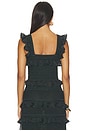 view 3 of 4 Valiant Frill Cami in Metallic Bottle Green