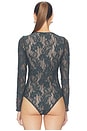 view 4 of 6 Lace Bodysuit in Bottle Green