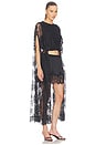 view 2 of 3 Valiant Lace Caped Top in Black