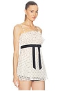 view 2 of 5 Pleated Frill Cami Top in Cream Dot