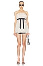 view 4 of 5 Pleated Frill Cami Top in Cream Dot