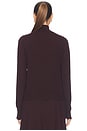 view 3 of 5 Valiant Merino Lace Turtleneck in Mahogany
