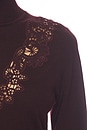 view 5 of 5 Valiant Merino Lace Turtleneck in Mahogany