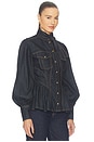 view 2 of 4 Denim Fitted Shirt in Onyx Blue