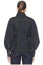 view 4 of 4 Denim Fitted Shirt in Onyx Blue