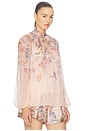 view 2 of 4 Valiant Billow Blouse in Peach Floral