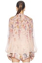 view 4 of 4 Valiant Billow Blouse in Peach Floral