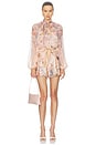 view 5 of 4 Valiant Billow Blouse in Peach Floral