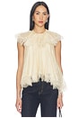 view 2 of 5 Ascent Flutter Top in Cream