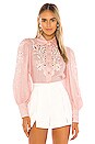 view 2 of 6 Freja Embroidered Shirt in Blossom