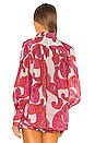 view 3 of 4 Peggy Billow Blouse in Magenta Ivory Paisley