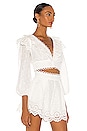 view 2 of 4 Bellitude Scallop Crop Top in Ivory