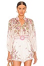 view 1 of 4 Billow Blouse in Mini Pink Floral