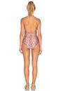 view 3 of 3 Realm Harness One Piece Swimsuit in Pink Paisley