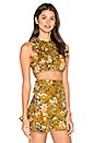 view 2 of 4 Tropicale Flutter Tank in Mustard Floral